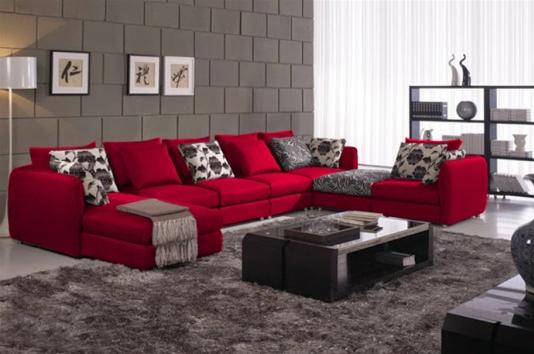 Красный диван в интерьере: интересные решения расстановки мебели, особенности сочетания цветов, советы дизайнеров